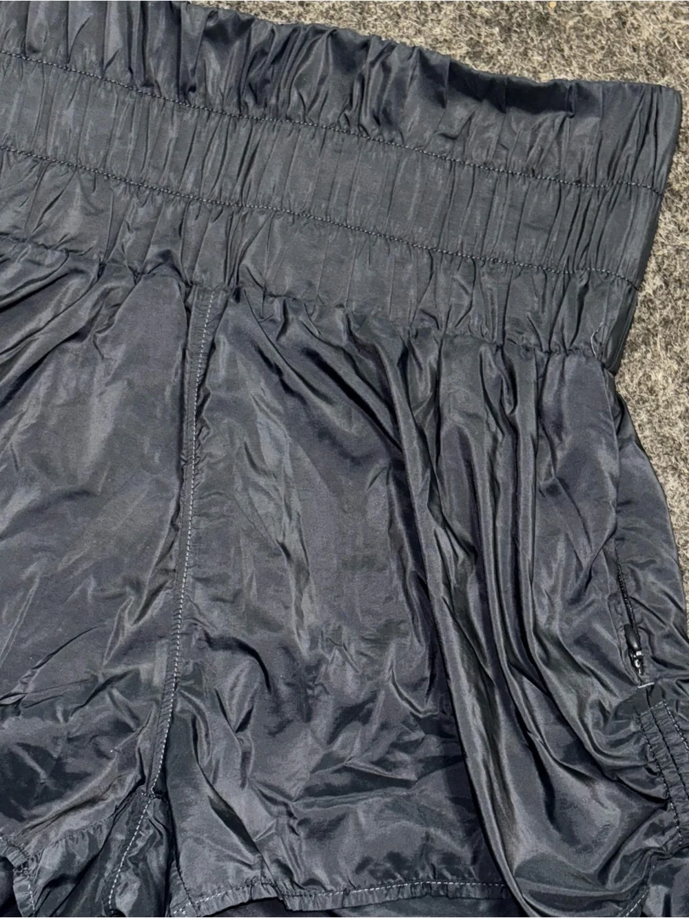 Mondetta Black High Waisted Running Shorts, sz S